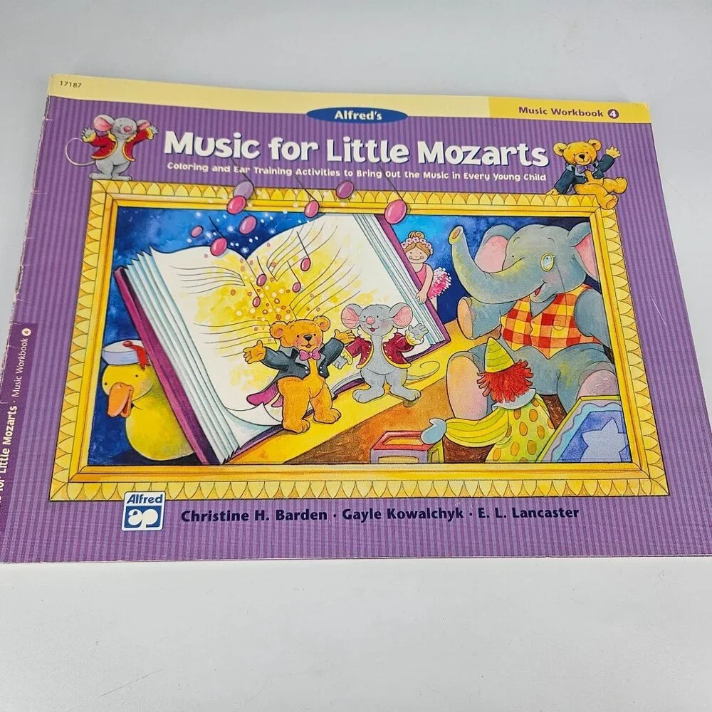 Alfred Music for Little Mozart Piano Learning Prep Level 4 Lesson Recital Lot 2